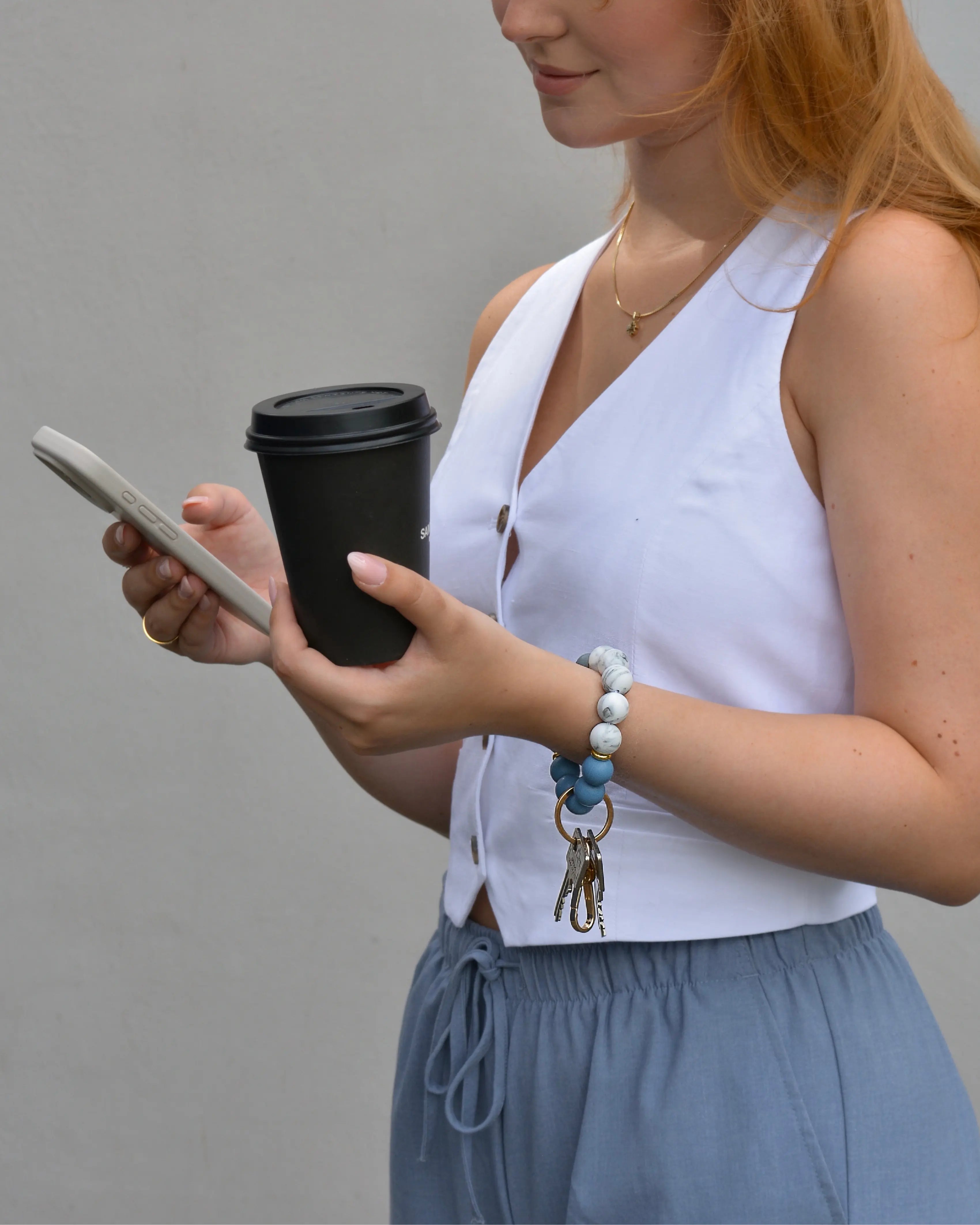 MYSTIC BLUE – SCHLÜSSELANHÄNGER-ARMBAND