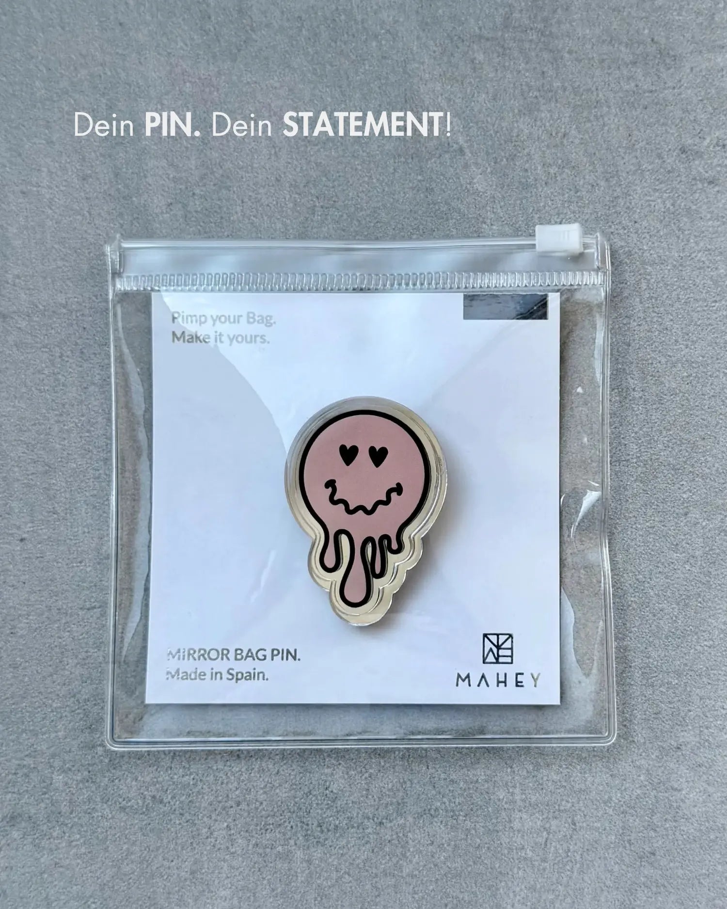 MIRROR BAG PIN – BRIGHT SMILE