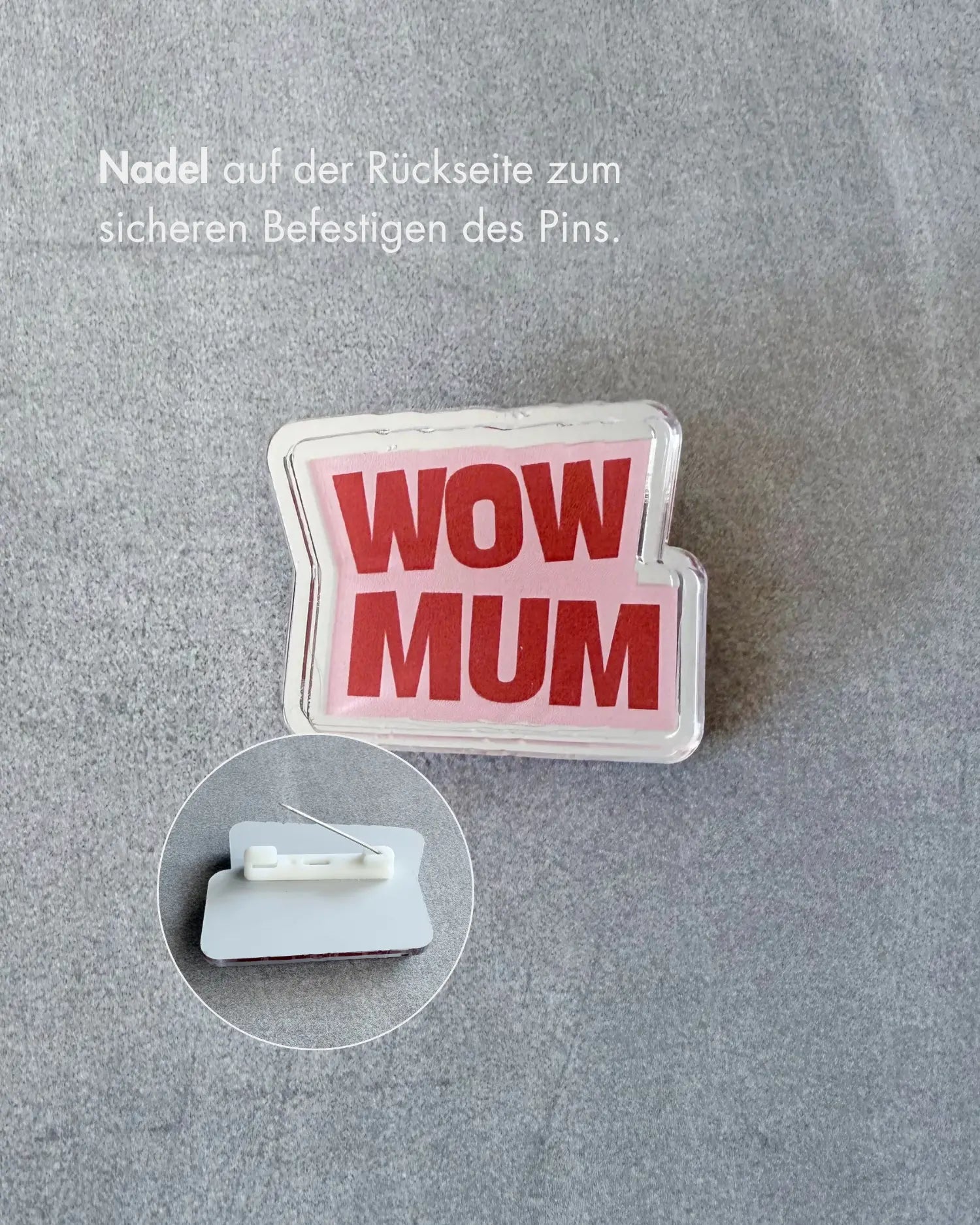 MIRROR BAG PIN – WOW MUM