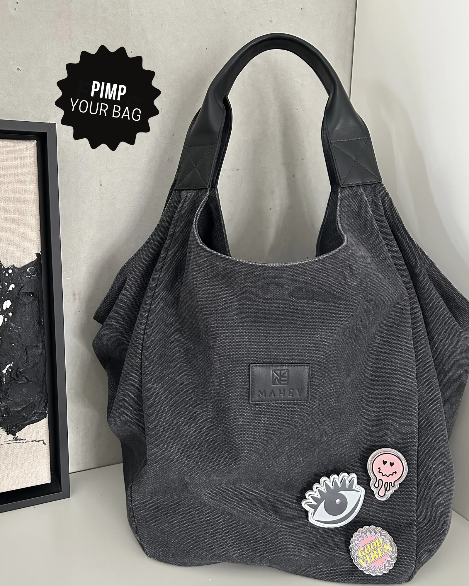 NEW YORK TOTE BAG – BLACK