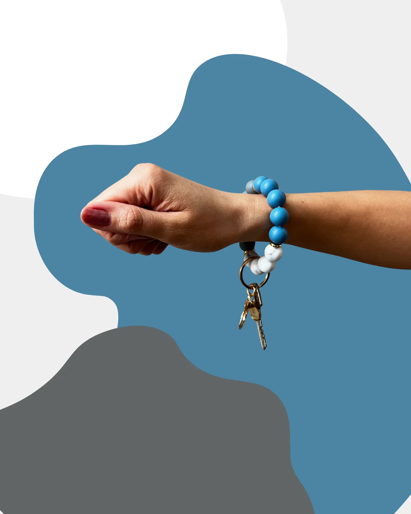 MYSTIC BLUE – SCHLÜSSELANHÄNGER-ARMBAND