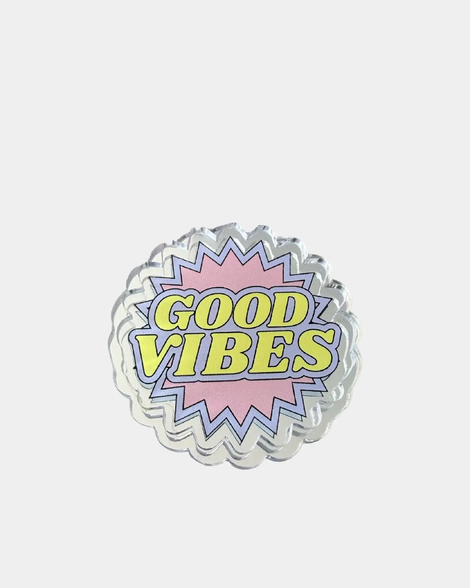 MIRROR BAG PIN – GOOD VIBES